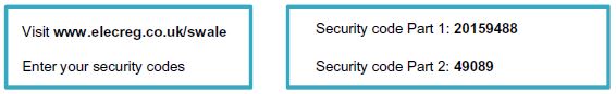 Security Code Locations